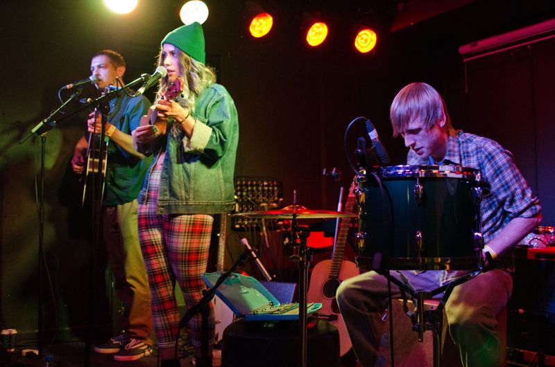 Kicking Bird at Workmans Club on September 5th 2013-11
