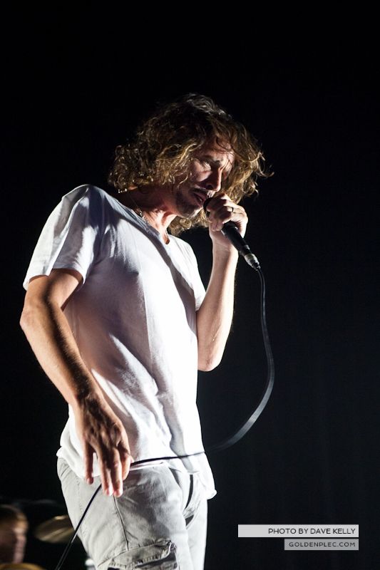 Soundgarden performing at the O2