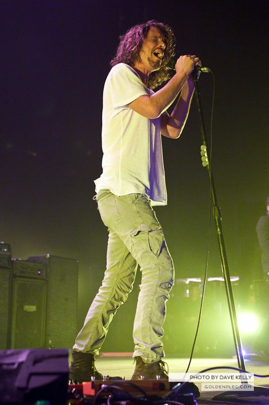 Soundgarden performing at the O2