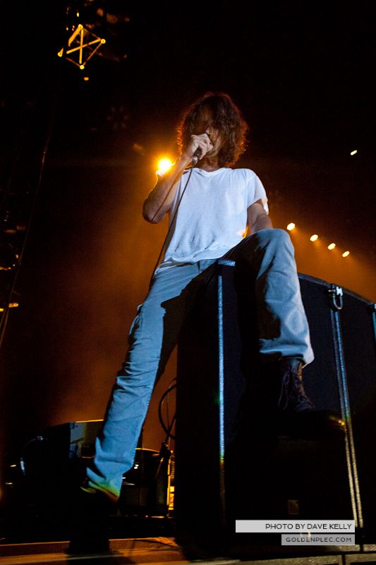Soundgarden performing at the O2
