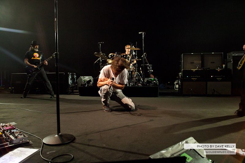 Soundgarden performing at the O2