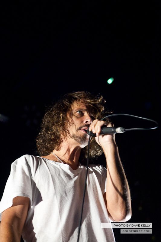 Soundgarden performing at the O2