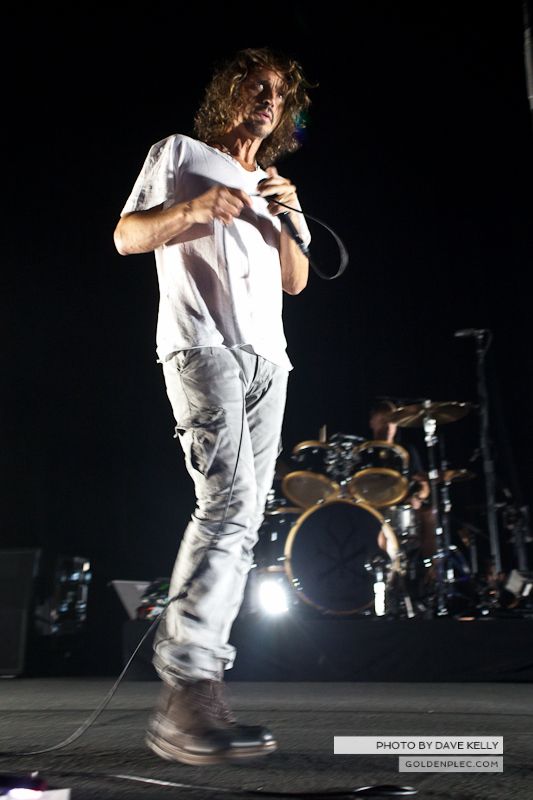 Soundgarden performing at the O2