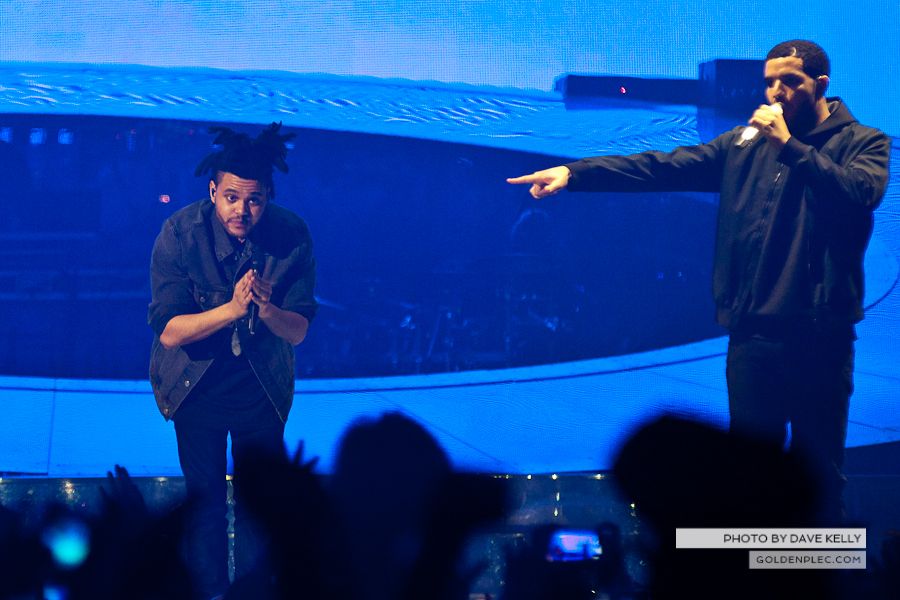 Drake with The Weekend at The O2 by Dave Kelly