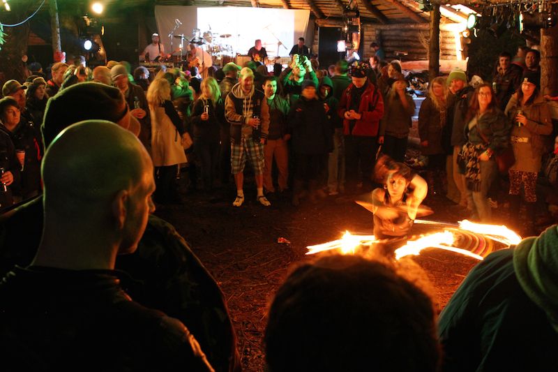 Firedancer at King Kong Company Saturday at Vantastival 2014 by Keith Crurrams