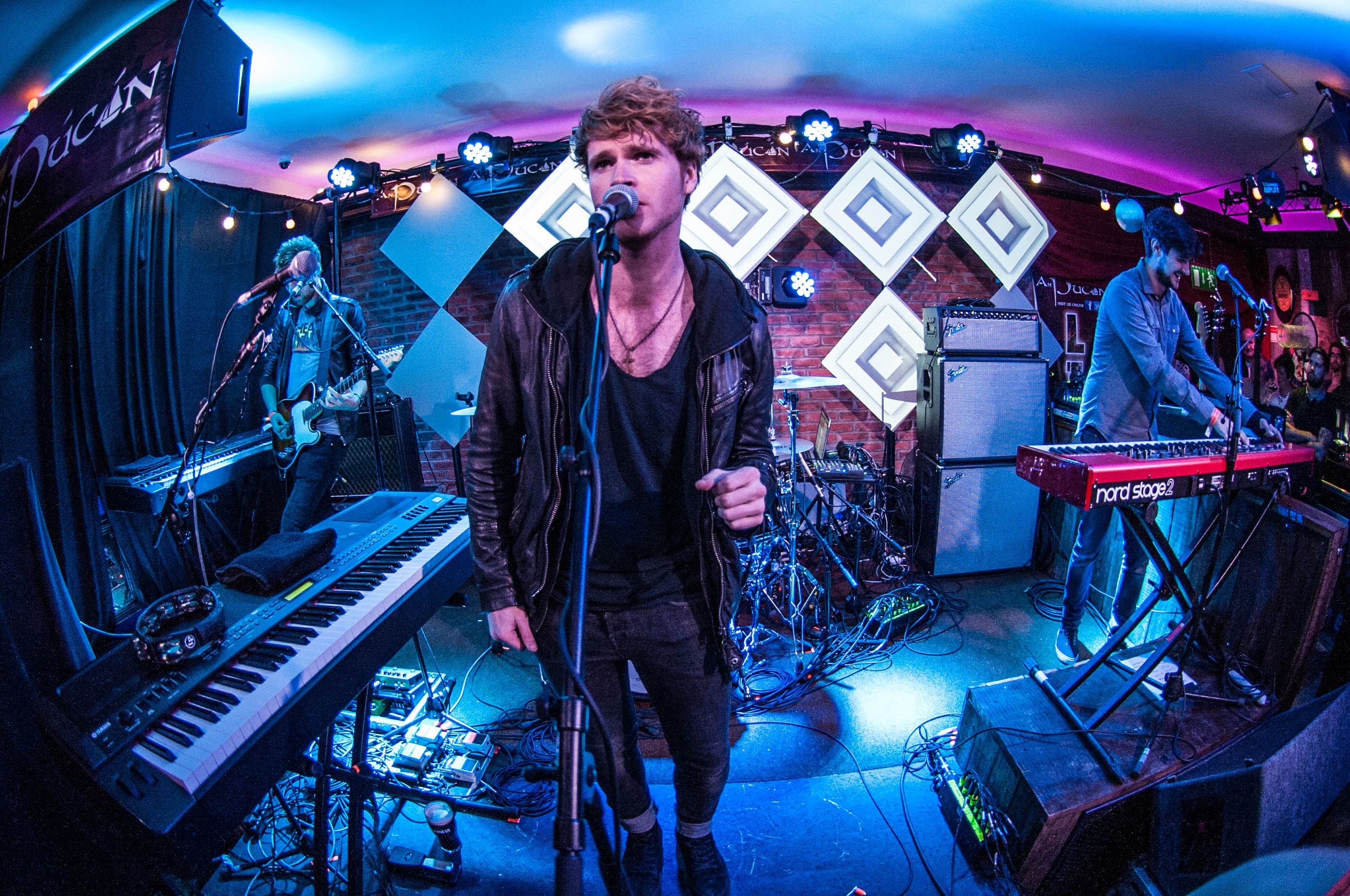 Kodaline Pictured here today at An Pucan, Co. Galway is Kodaline, London Grammar and Dan Croll. Artists performed a surprise gig to fans in the pub as part of Guinness Amplify Live.