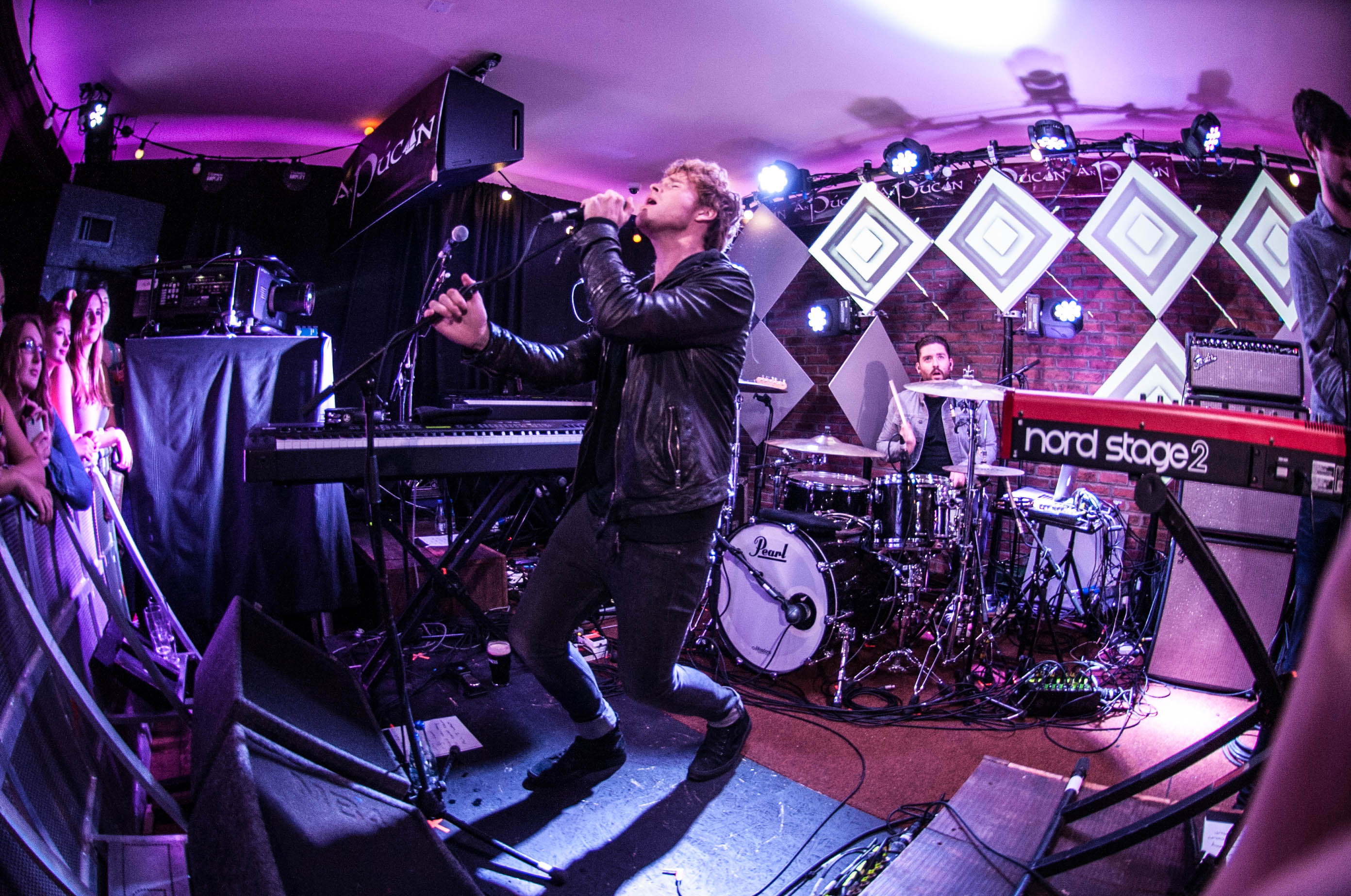 Kodaline Pictured here today at An Pucan, Co. Galway is Kodaline, London Grammar and Dan Croll. Artists performed a surprise gig to fans in the pub as part of Guinness Amplify Live.