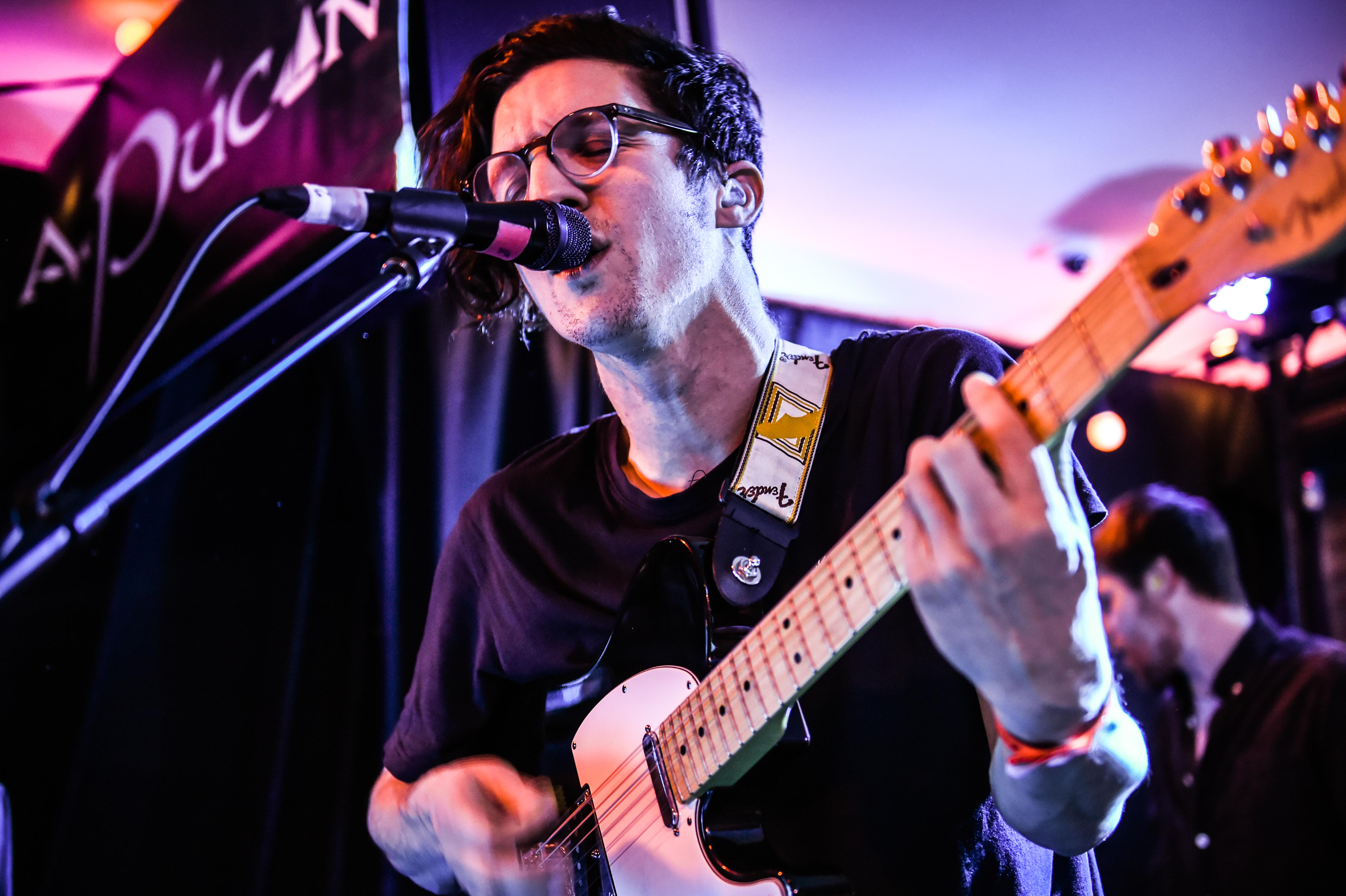 Dan Croll Pictured here today at An Pucan, Co. Galway is Kodaline, London Grammar and Dan Croll. Artists performed a surprise gig to fans in the pub as part of Guinness Amplify Live.