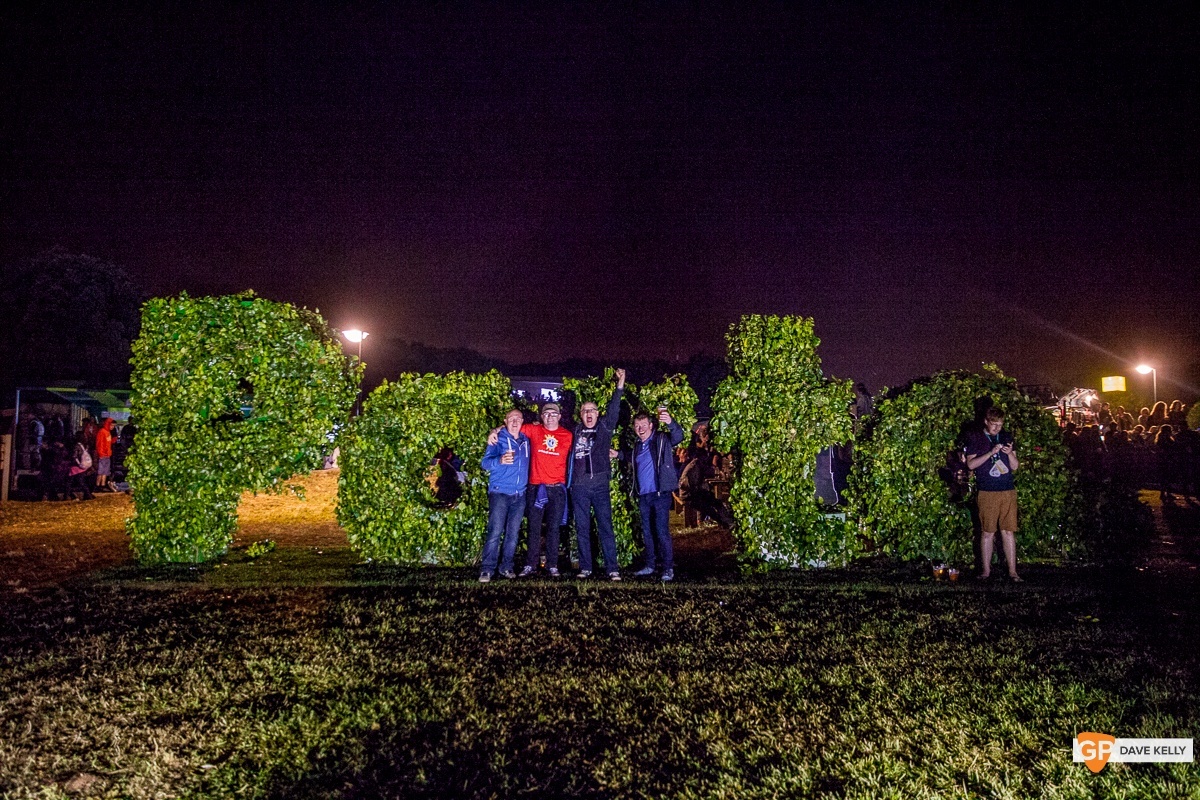 People in front of Porto hedge at NOS Primavera Sound, Porto by David Kelly
