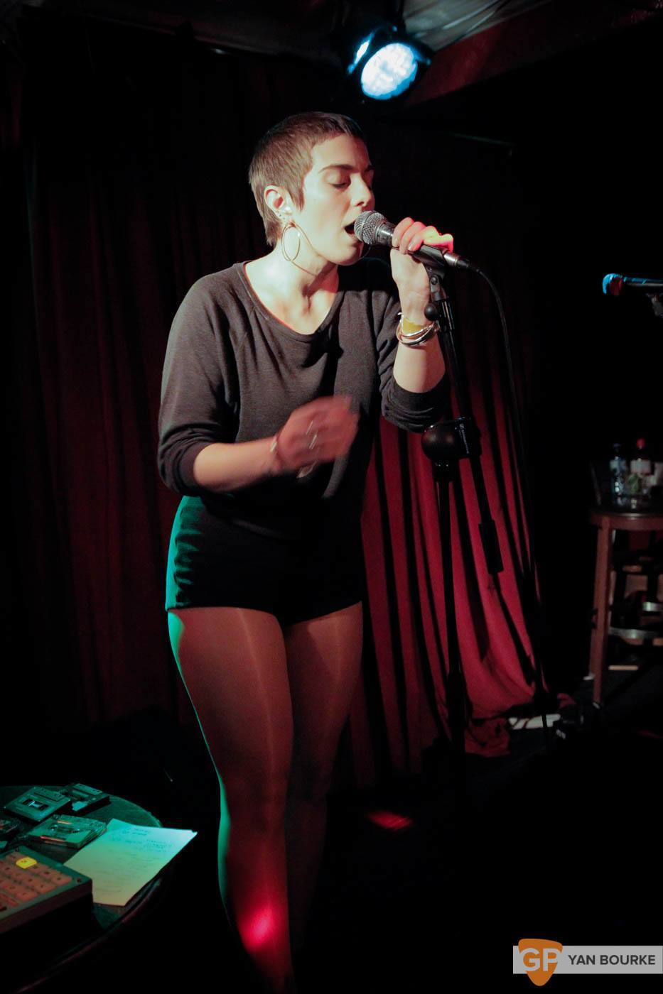 U.S. Girls Upstairs in Whelan’s on 25 October 2015 by Yan Bourke