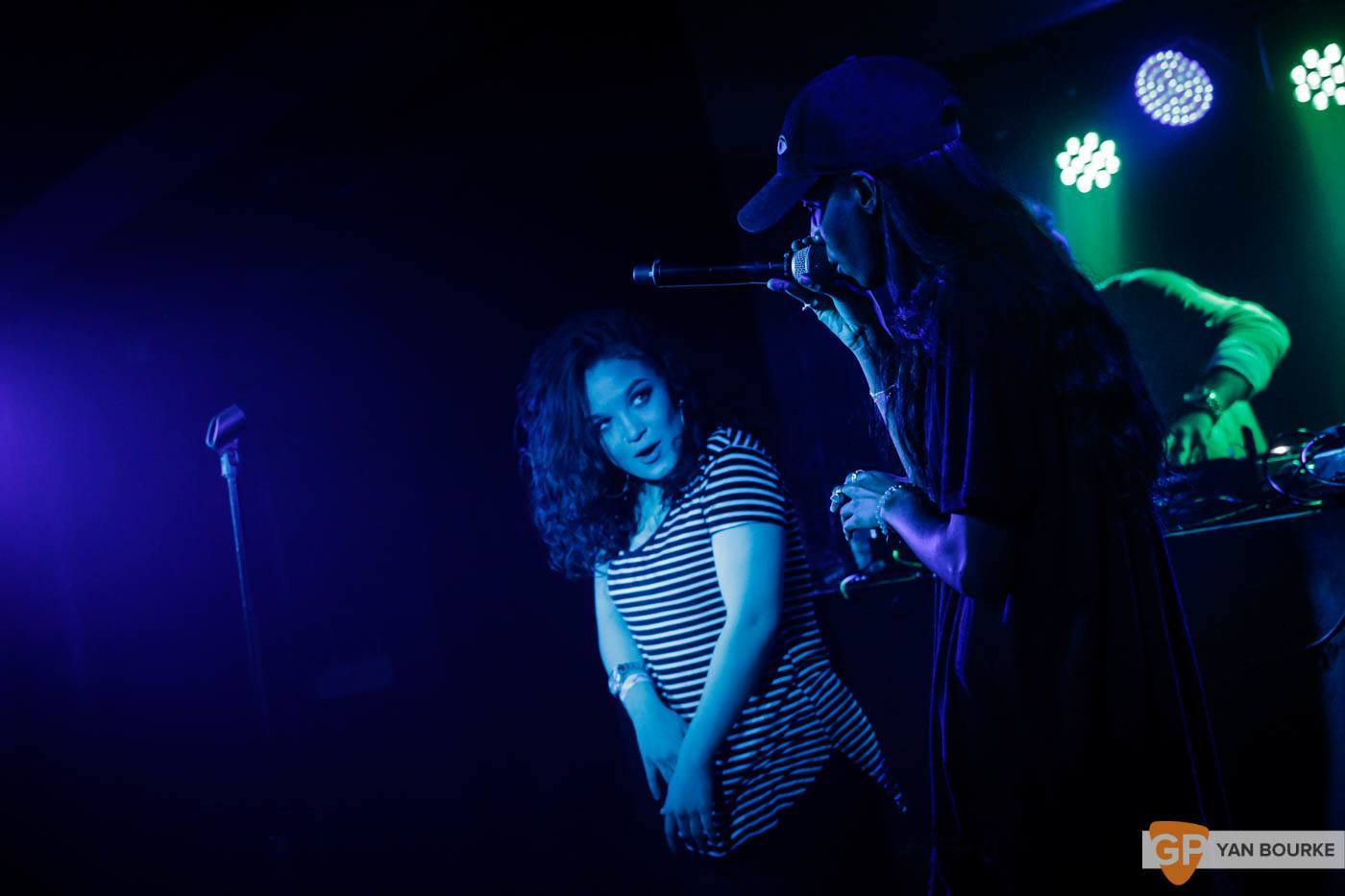 Angel Haze in the Academy Green Room on 15 January 2016 by Yan Bourke