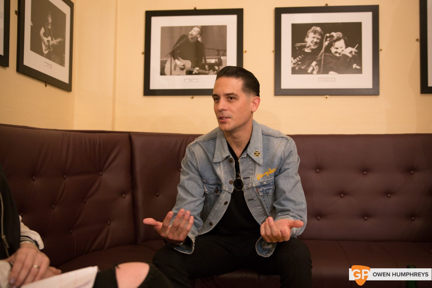 G-easy interview at The Olympia Theatre by Owen Humphreys (6 of 6)