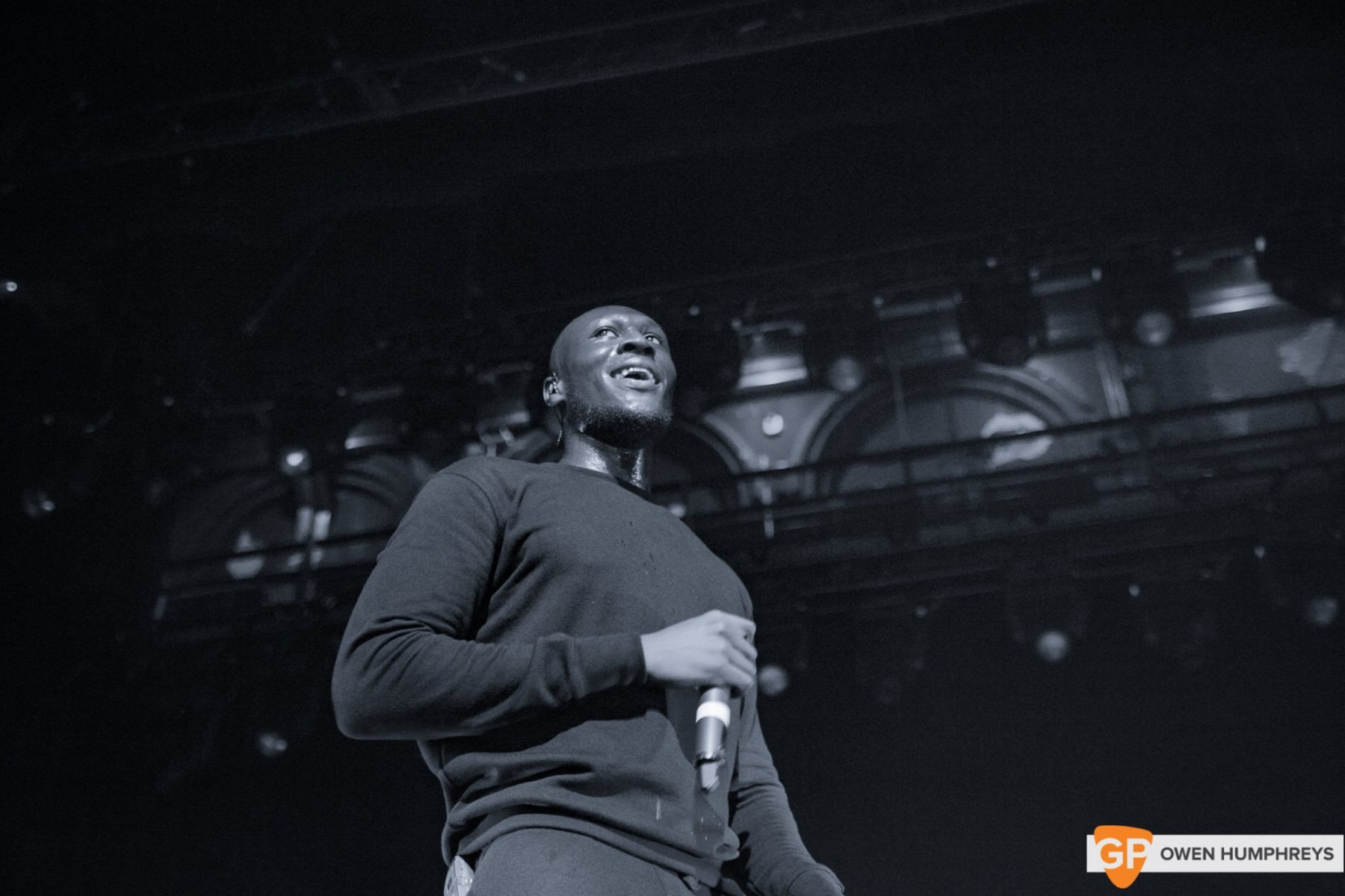 Stormzy at The Olympia Theatre. Photo by Owen Humphreys www.owenhumphreys.com