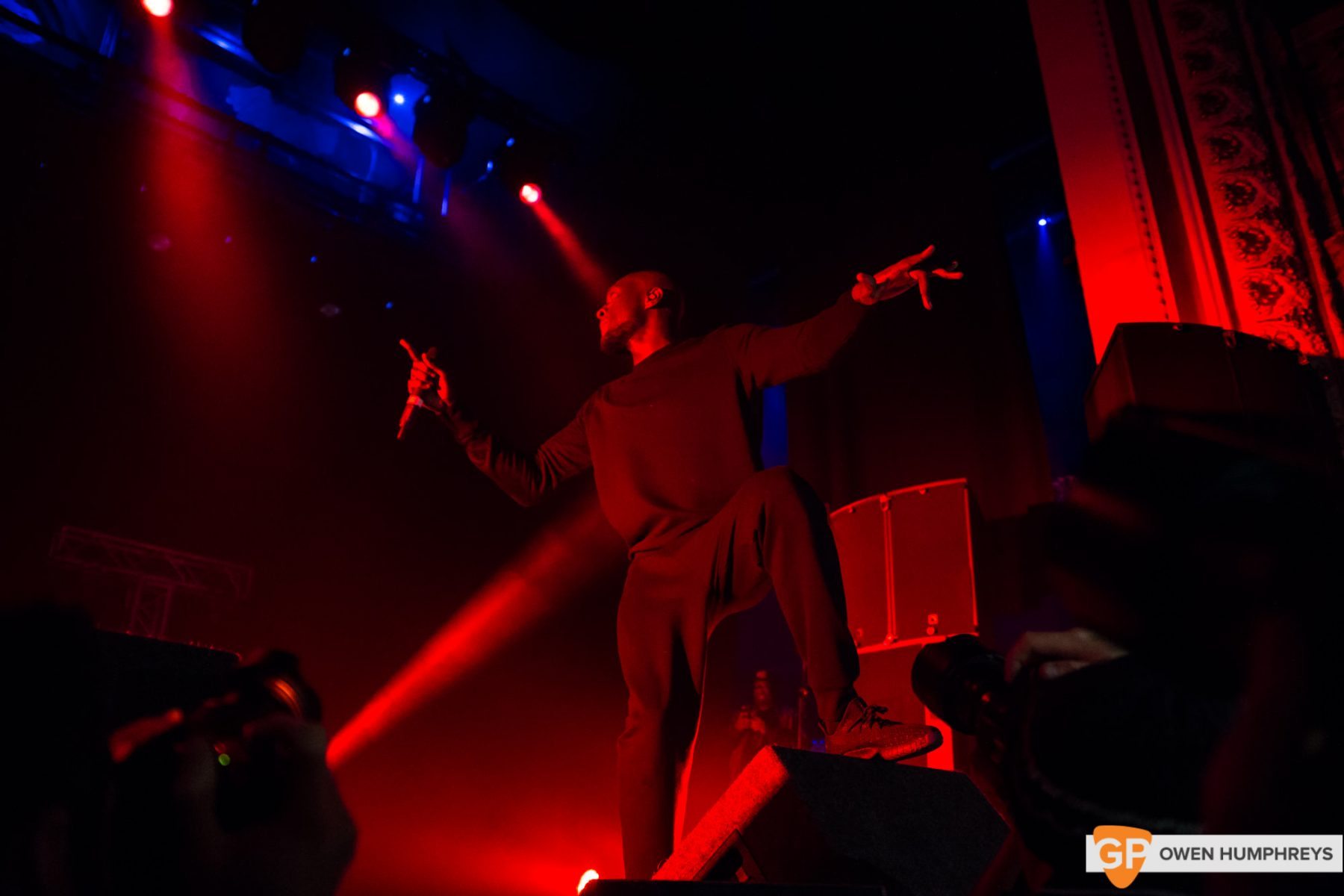 Stormzy at The Olympia Theatre. Photo by Owen Humphreys www.owenhumphreys.com