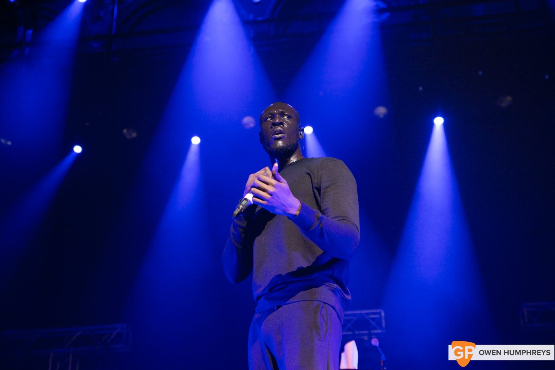 Stormzy at The Olympia Theatre. Photo by Owen Humphreys www.owenhumphreys.com