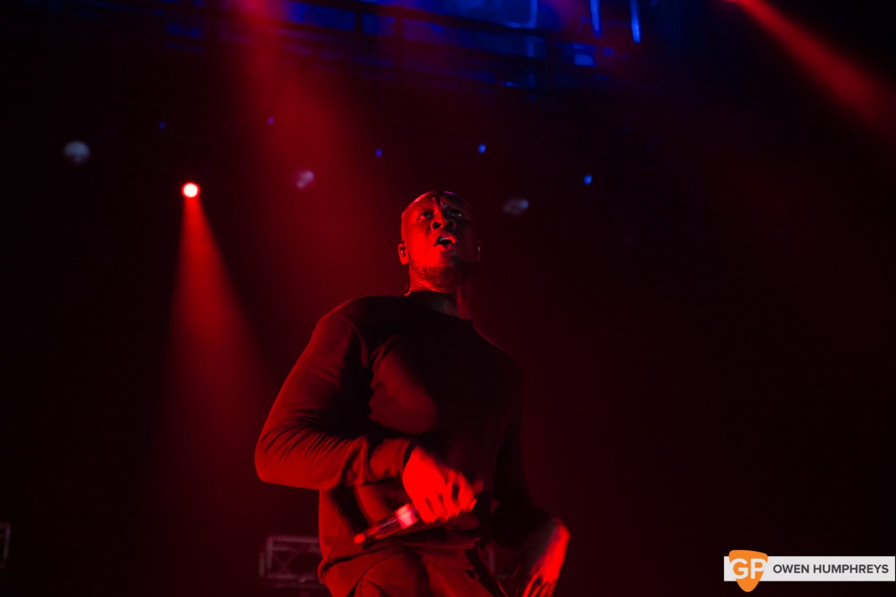 Stormzy at The Olympia Theatre. Photo by Owen Humphreys www.owenhumphreys.com