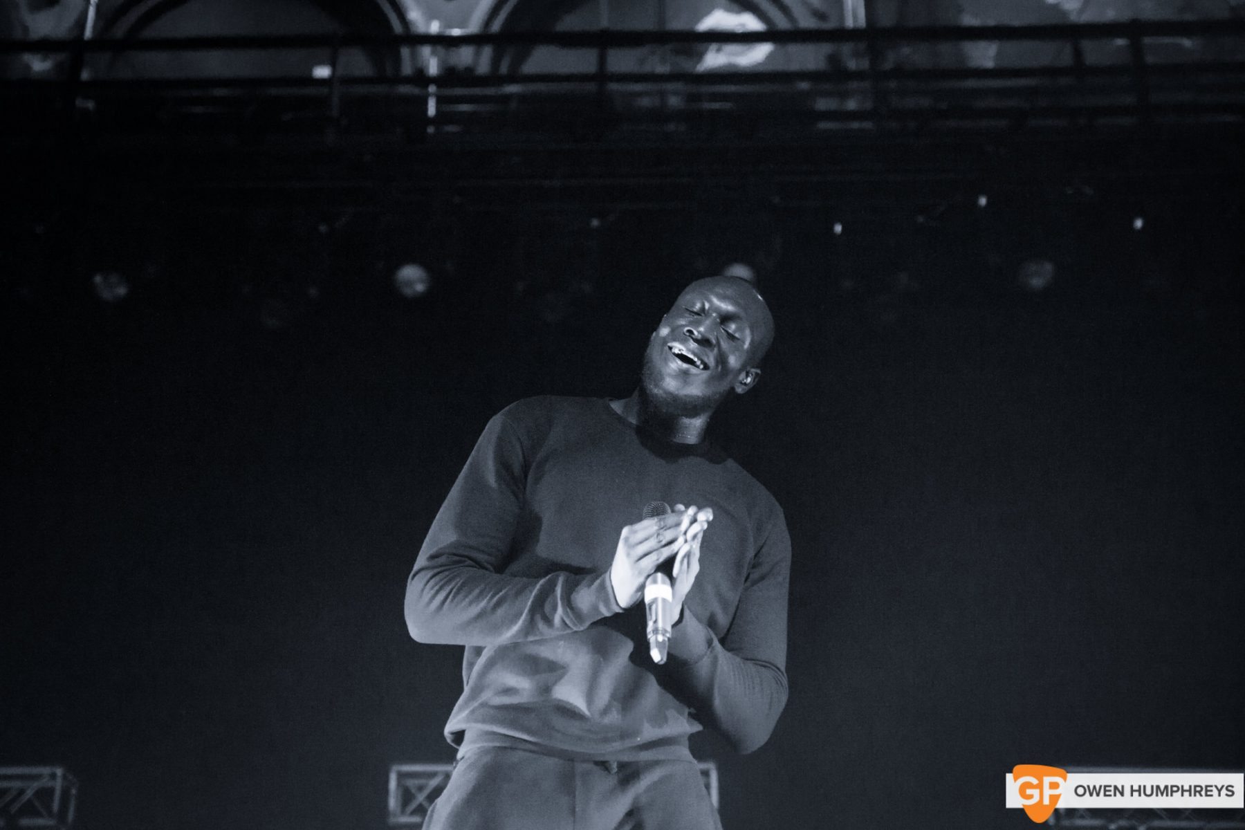 Stormzy at The Olympia Theatre. Photo by Owen Humphreys www.owenhumphreys.com