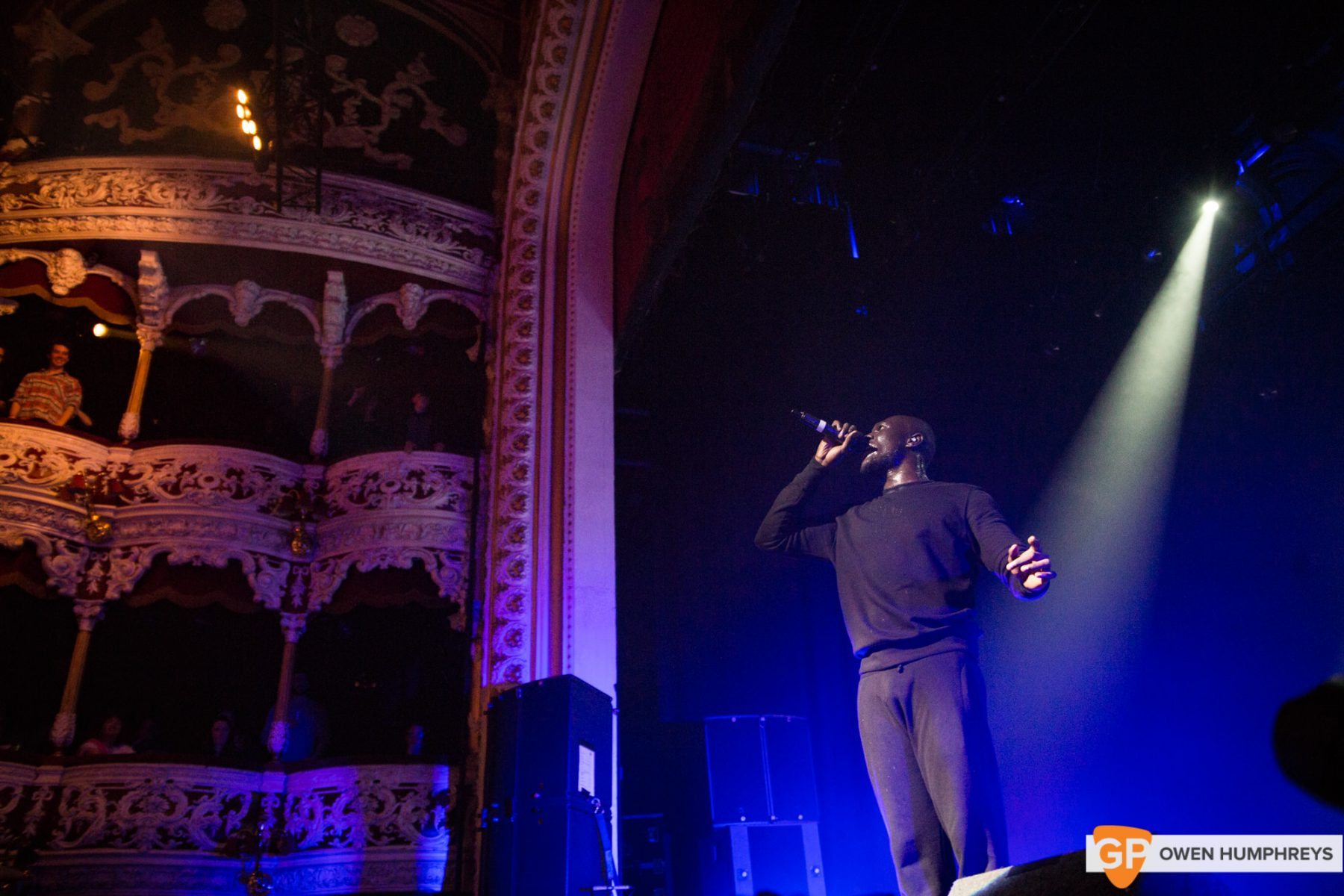 Stormzy at The Olympia Theatre. Photo by Owen Humphreys www.owenhumphreys.com