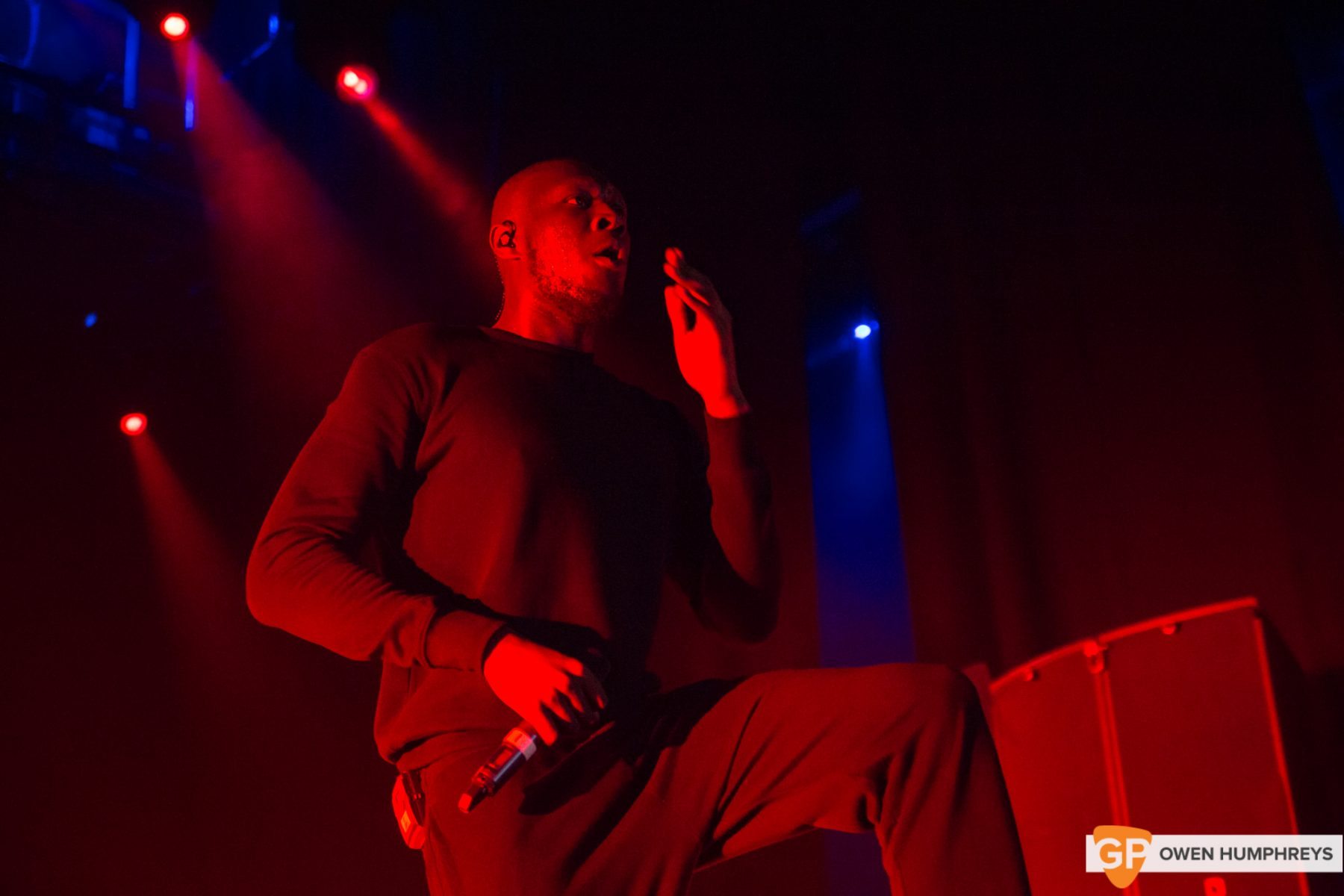 Stormzy at The Olympia Theatre. Photo by Owen Humphreys www.owenhumphreys.com