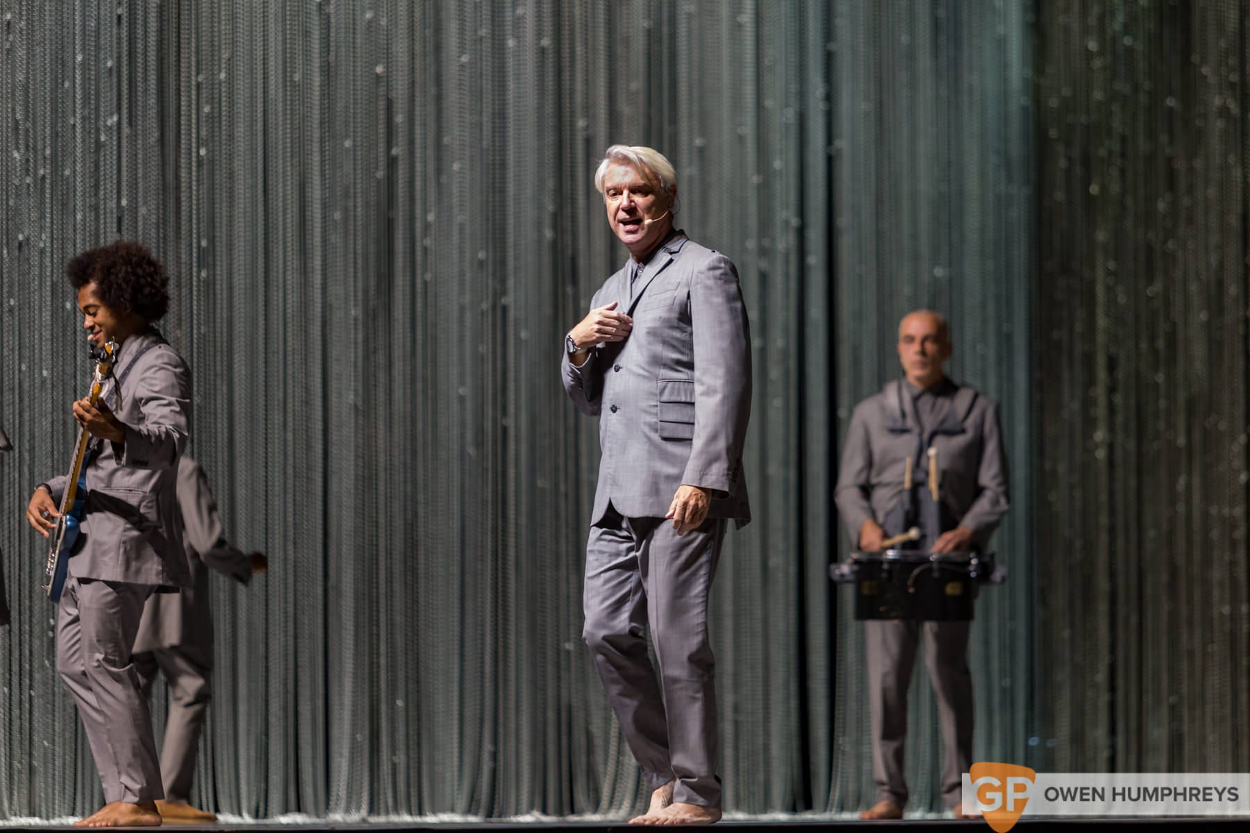 David Byrne at The 3Arena. Photo by Owen Humphreys www.owen.ie