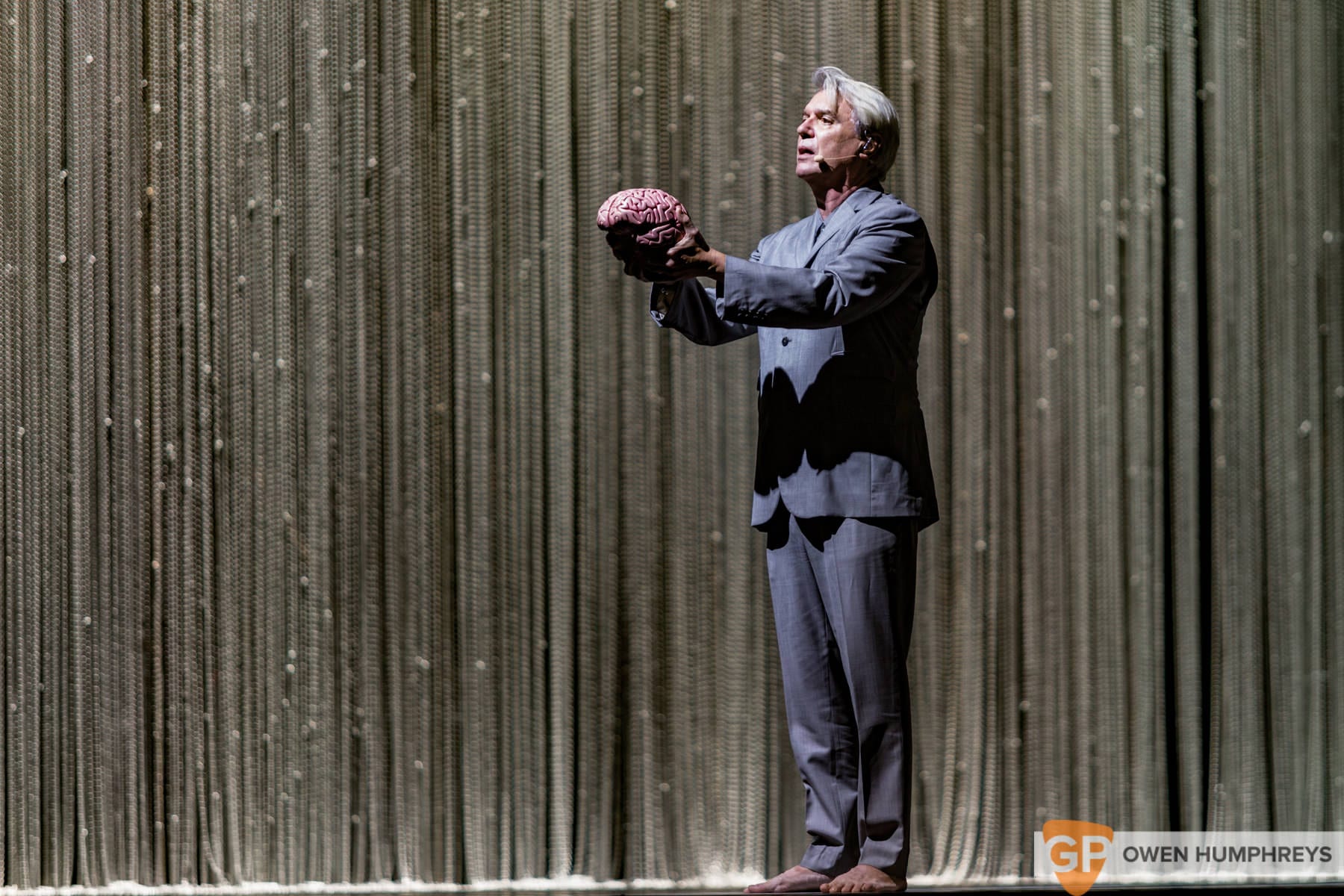 David Byrne at The 3Arena. Photo by Owen Humphreys www.owen.ie