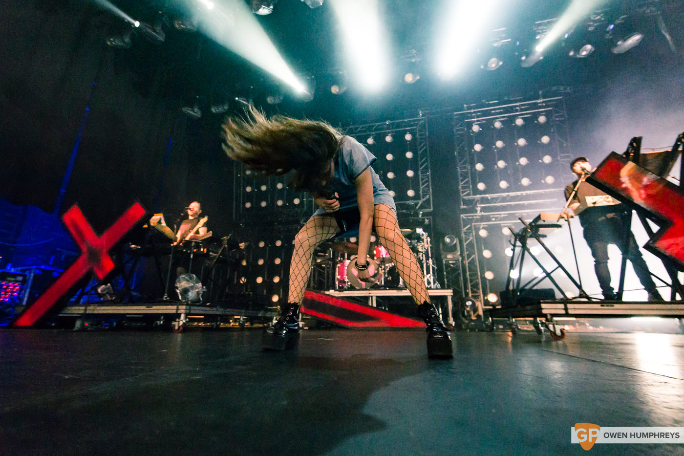 Chvrches at the Olympia Theatre. Photo by Owen Humphreys. www.owen.ie