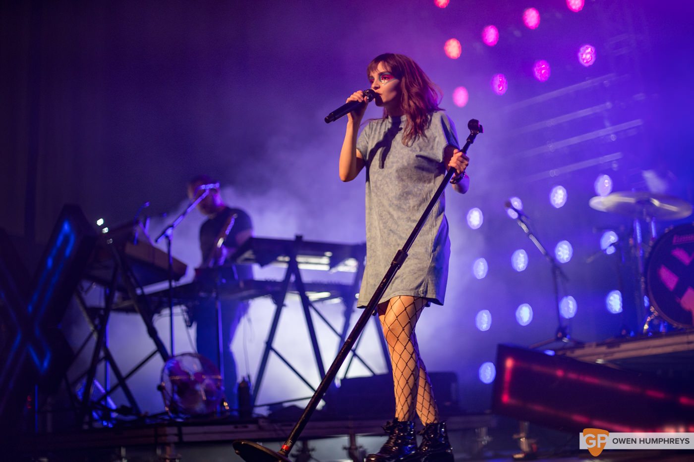 Chvrches at the Olympia Theatre. Photo by Owen Humphreys. www.owen.ie