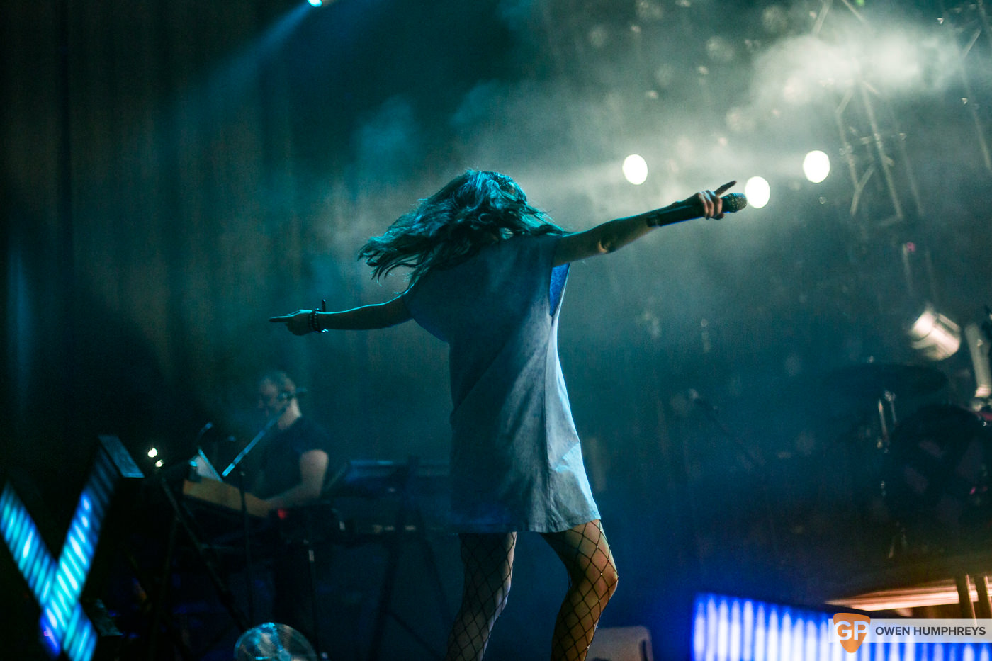 Chvrches at the Olympia Theatre. Photo by Owen Humphreys. www.owen.ie