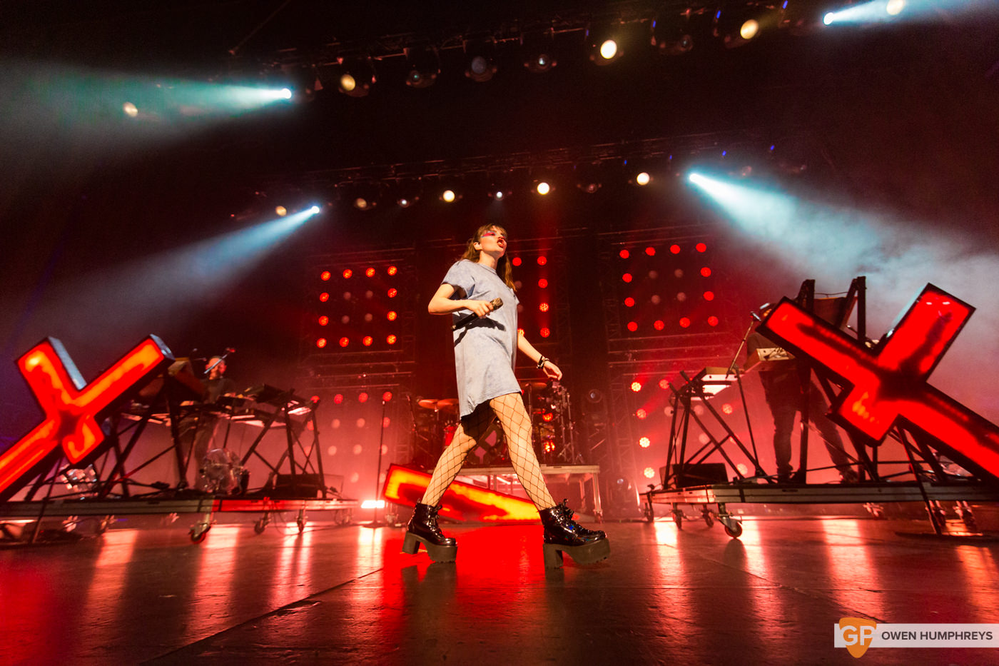 Chvrches at the Olympia Theatre. Photo by Owen Humphreys. www.owen.ie