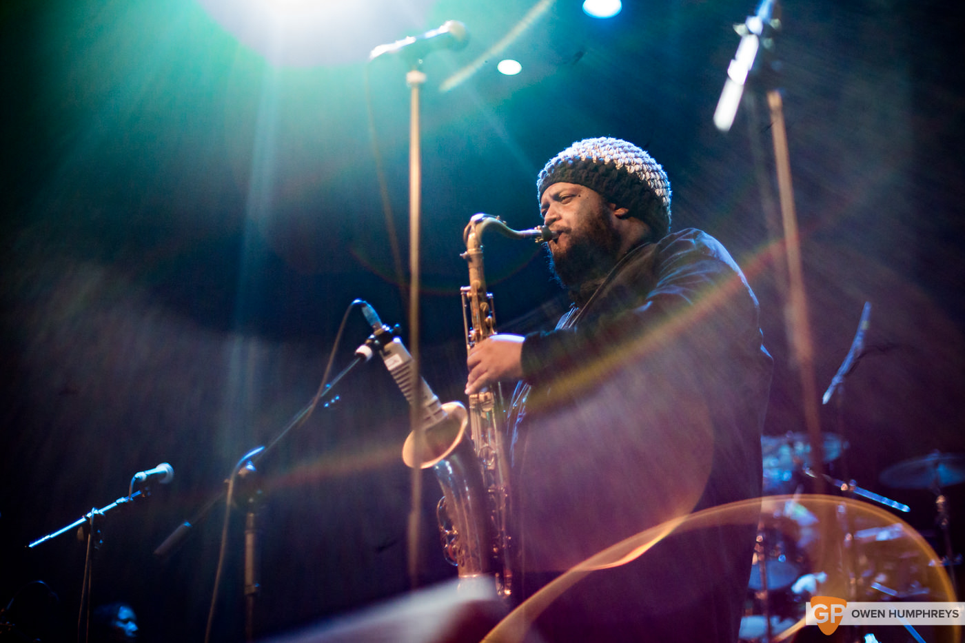 Kamasi Washington at The Olympia Theatre. Photo by Owen Humphreys. www.owen.ie