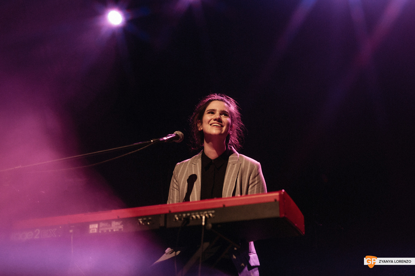 LUZ supporting Dean Lewis at Vicar St, Dublin. Photographed by Zyanya Lorenzo.
