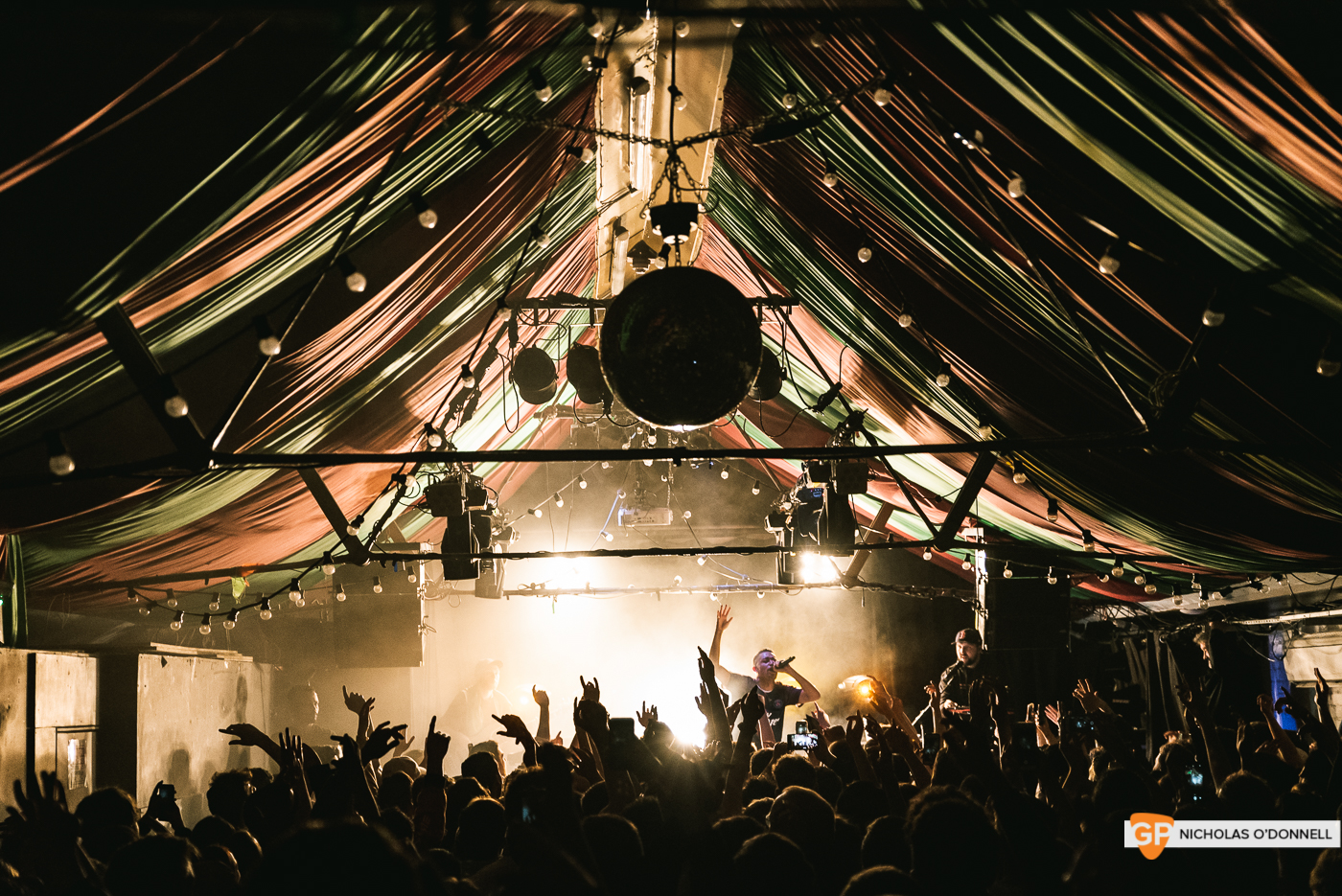 Loyle Carner performing in The Grand Social. Photographs by Nicholas O’Donnell.