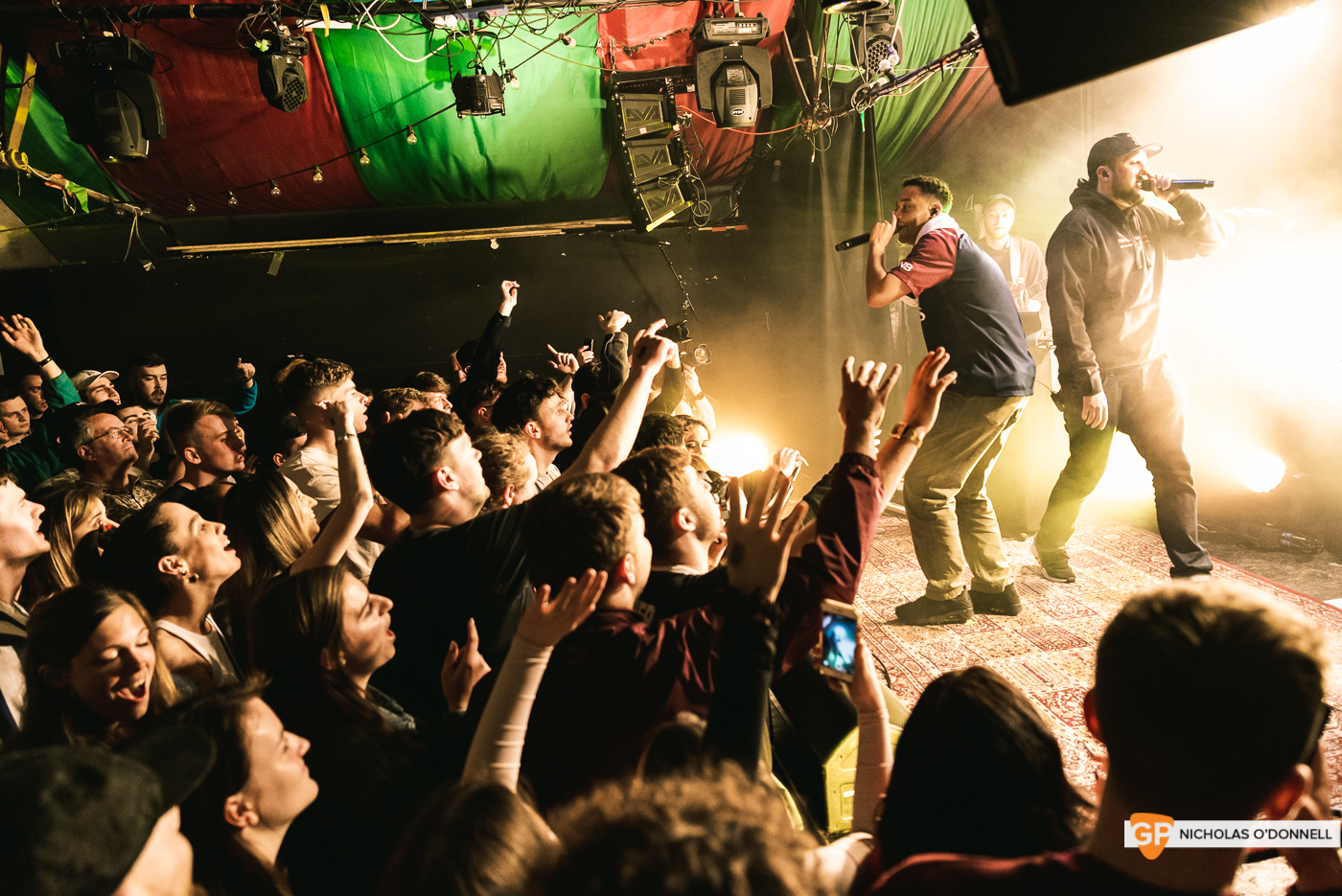 Loyle Carner performing in The Grand Social. Photographs by Nicholas O’Donnell.