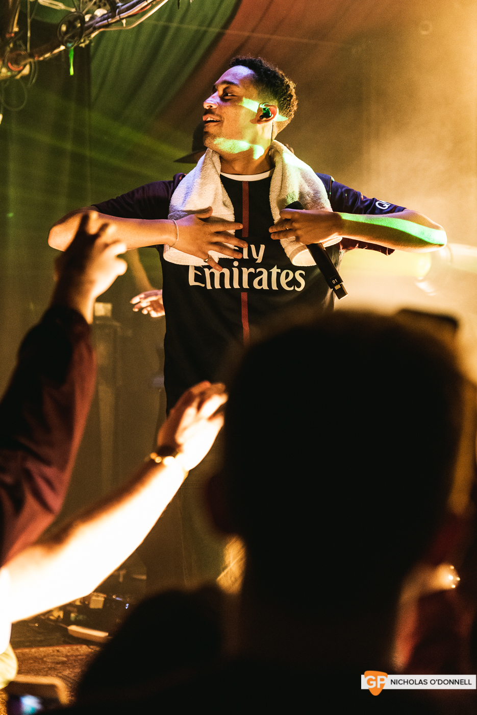 Loyle Carner performing in The Grand Social. Photographs by Nicholas O’Donnell.