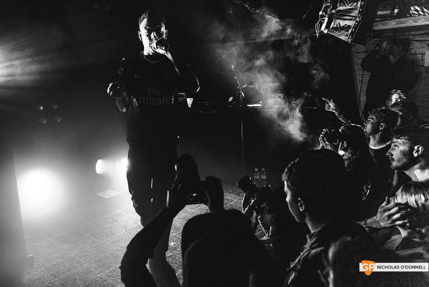 Loyle Carner performing in The Grand Social. Photographs by Nicholas O’Donnell.
