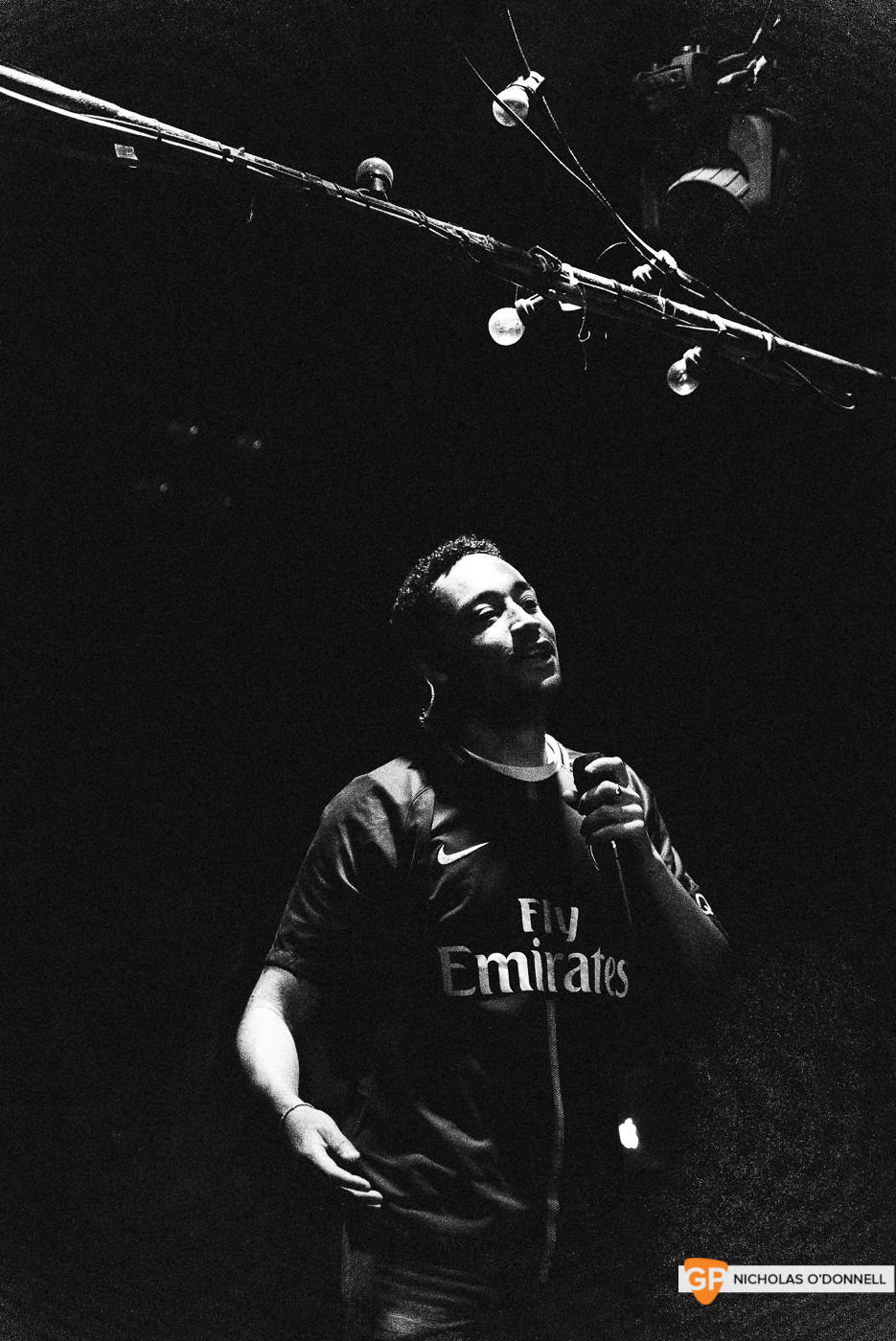 Loyle Carner performing in The Grand Social. Photographs by Nicholas O’Donnell.