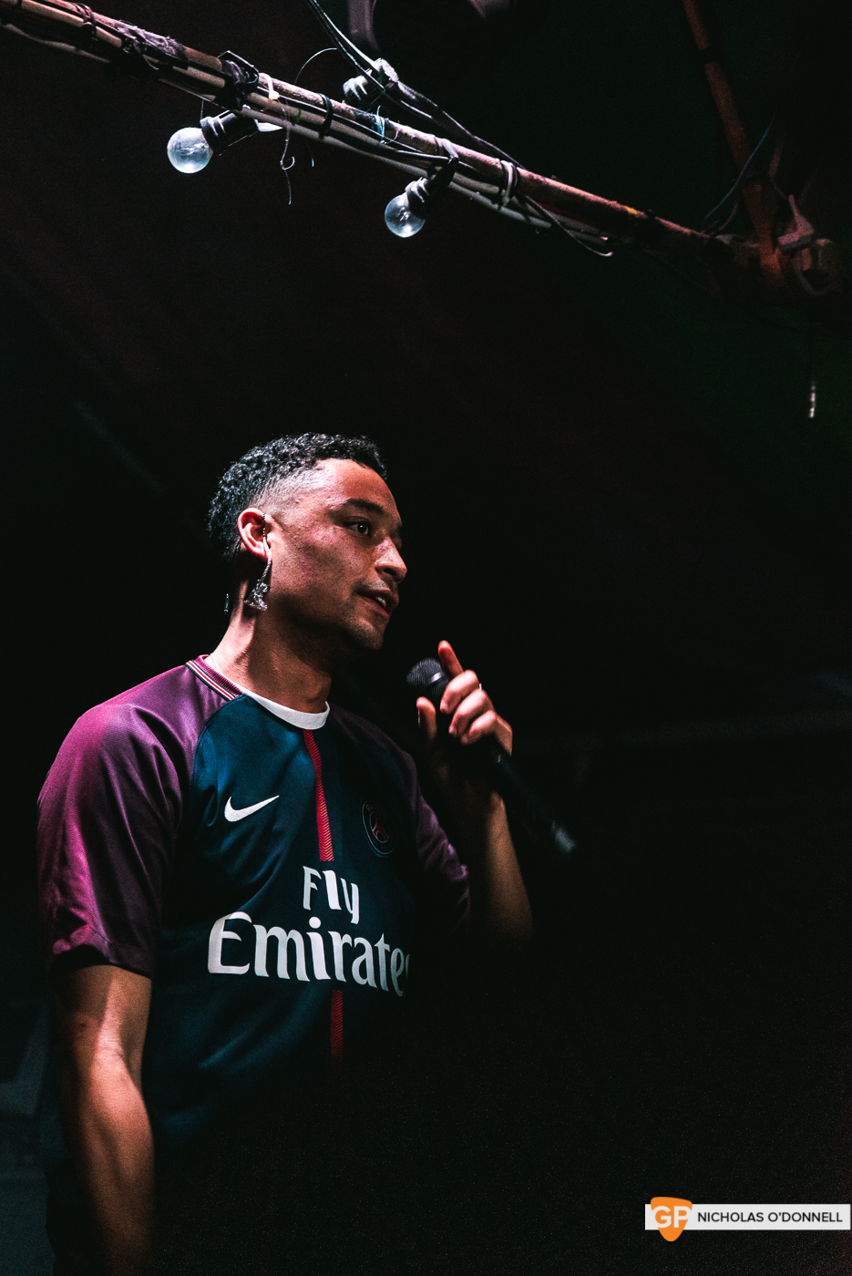 Loyle Carner performing in The Grand Social. Photographs by Nicholas O’Donnell.