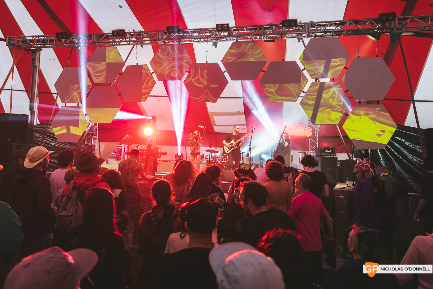 Amy Montgomery performing in Dimestone Tent at KnockanStockan 19. Photos by Nicholas O’Donnell. (6 of 8)