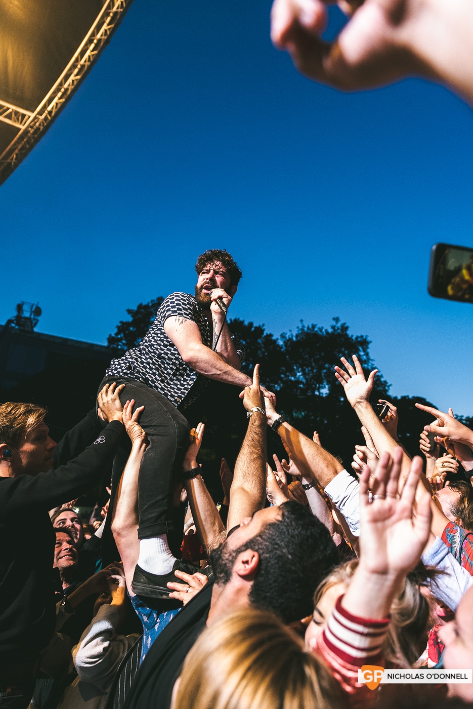 Foals performing at the Summer Series in Trinity College. Photographs by Nicholas O’Donnell. (14 of 19)