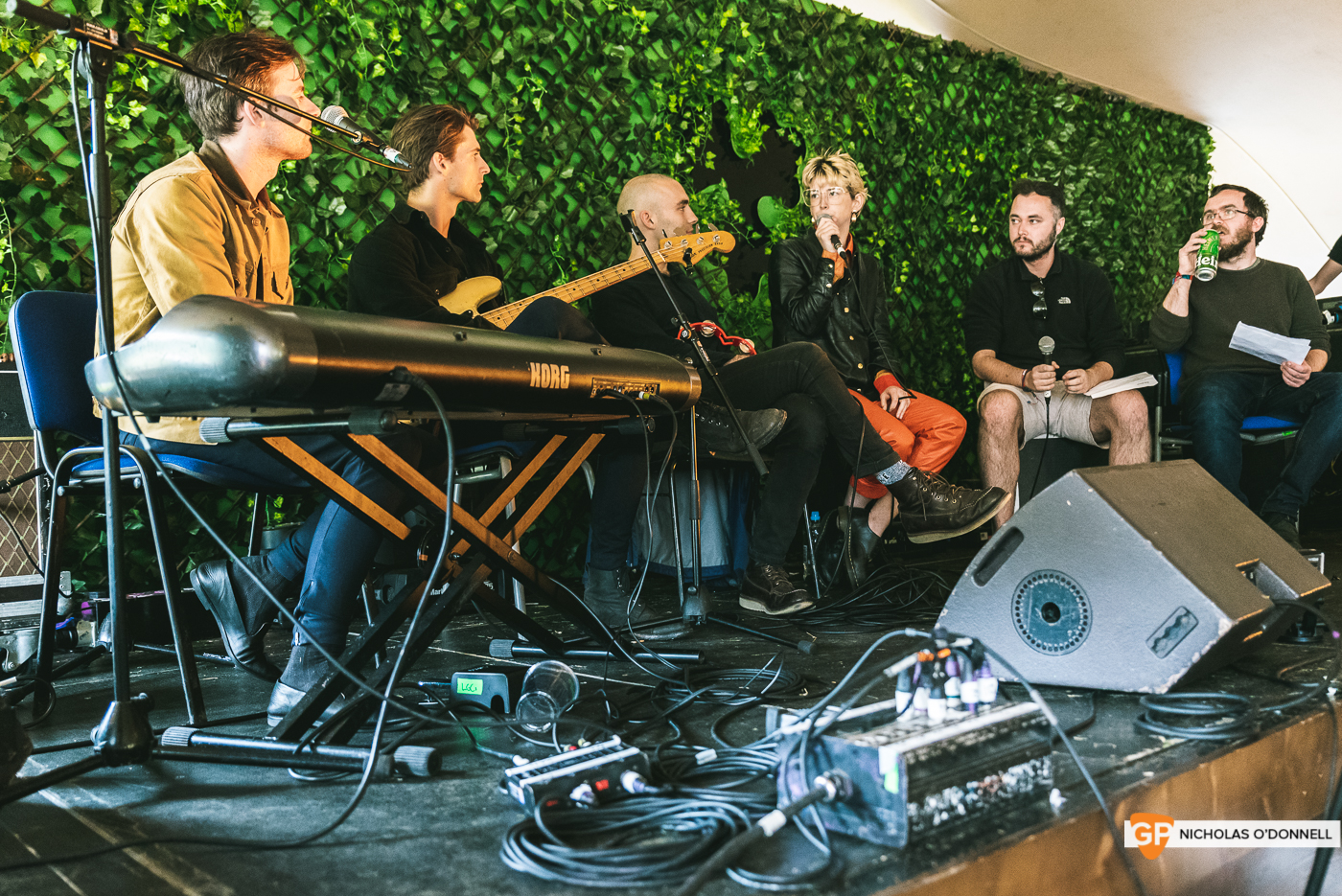 GoldenPlec- PLec Talks with Soda Blonde at the Unfiltered stage at KnockandStockan 19. Photos by Nicholas O_Donnell. (2 of 5)