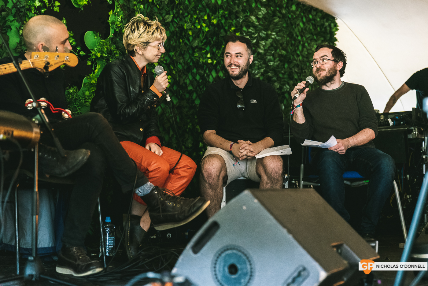 GoldenPlec- PLec Talks with Soda Blonde at the Unfiltered stage at KnockandStockan 19. Photos by Nicholas O_Donnell. (3 of 5)