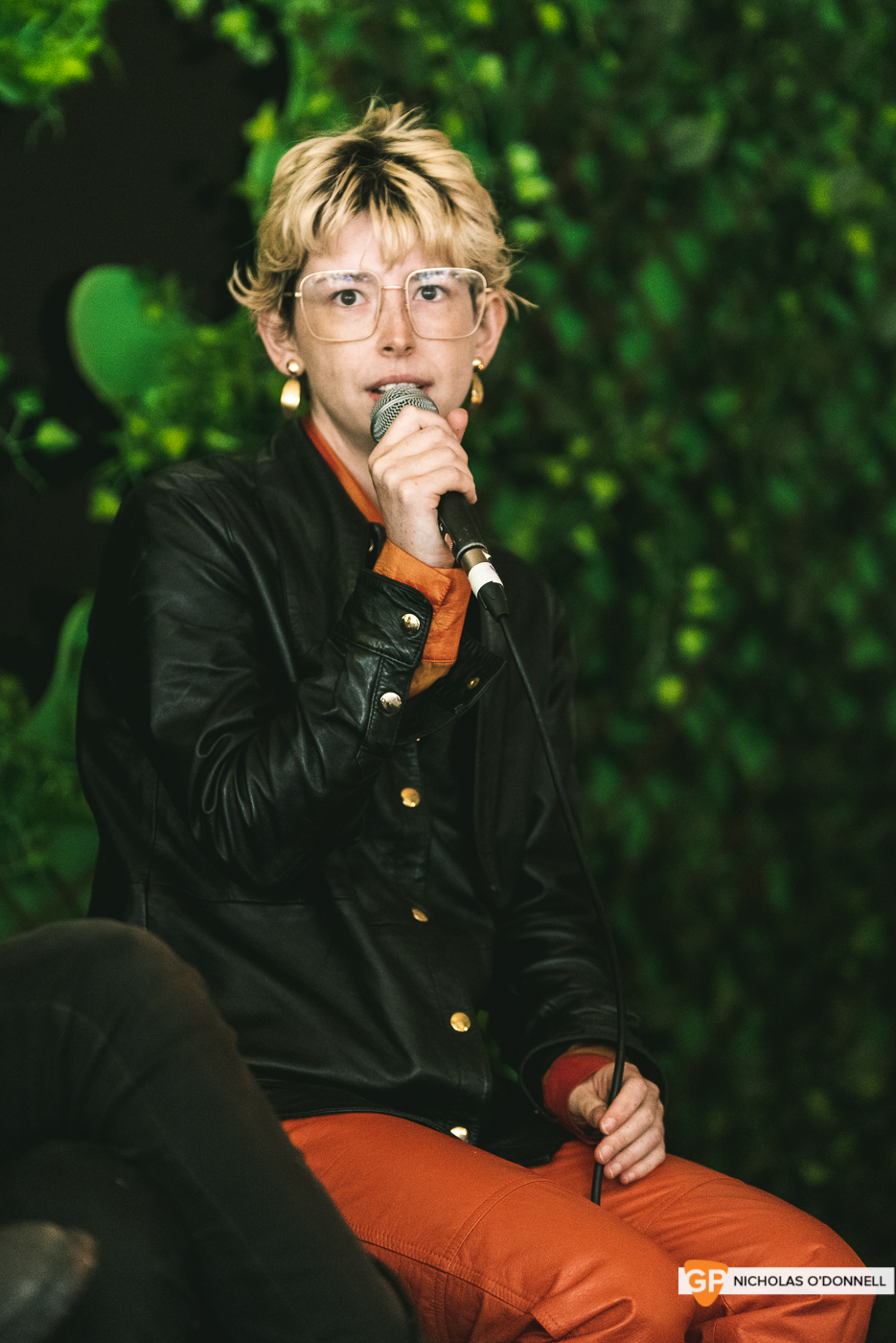 GoldenPlec- PLec Talks with Soda Blonde at the Unfiltered stage at KnockandStockan 19. Photos by Nicholas O_Donnell. (4 of 5)