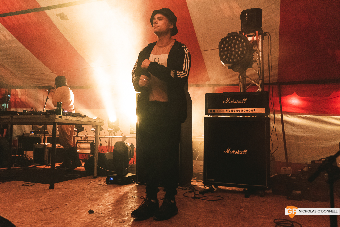 KNEECAP performing on the Dimestore stage at KnockanStockan 19.