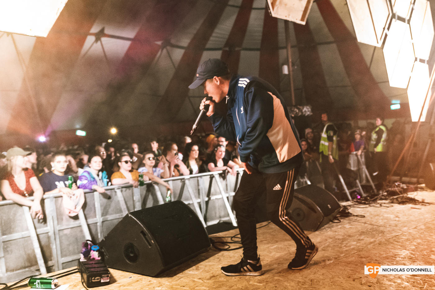 KNEECAP performing on the Dimestore stage at KnockanStockan 19.