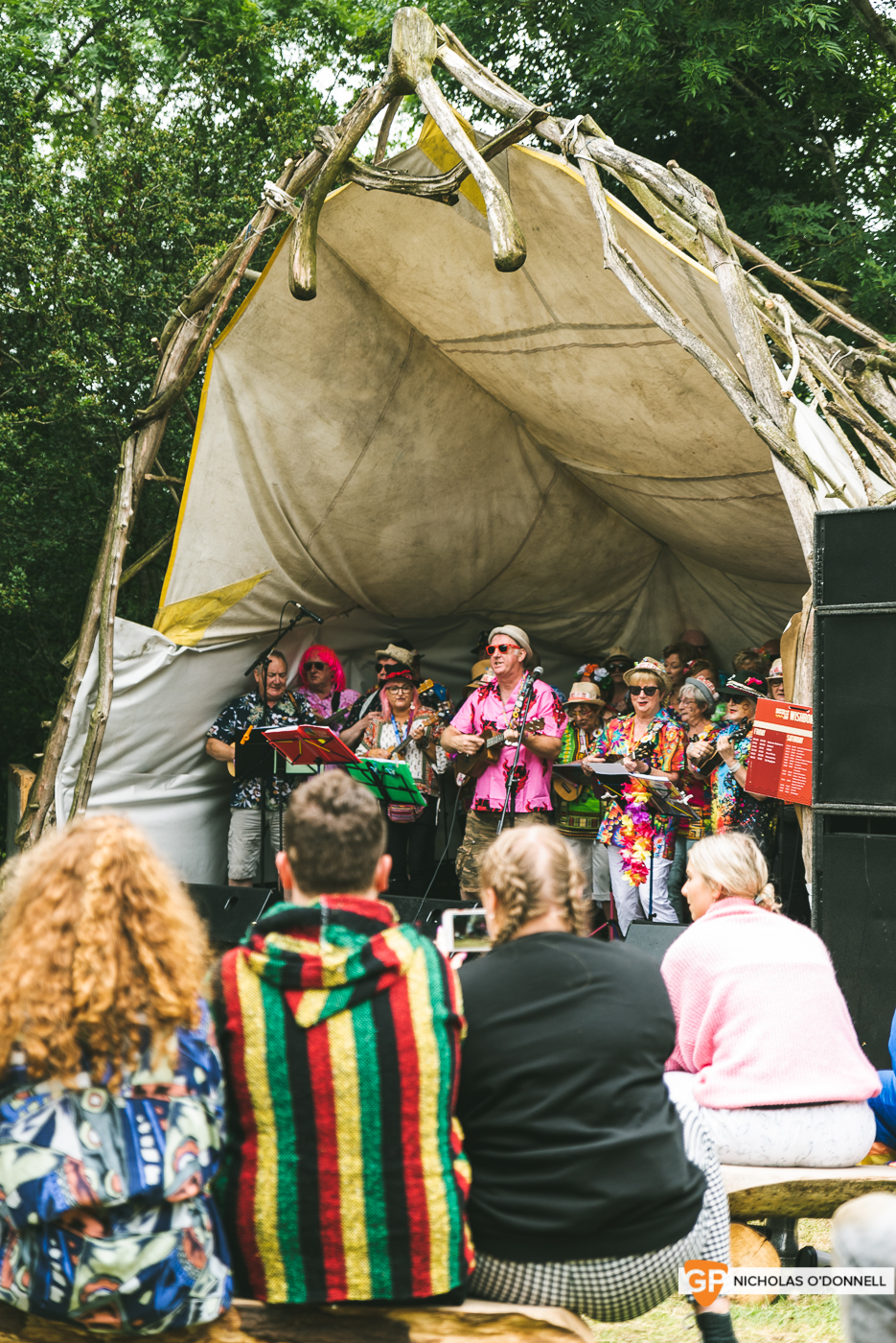The Walkeleles perforing on The Wishbone stage. Photos by Nicholas O’Donnell.