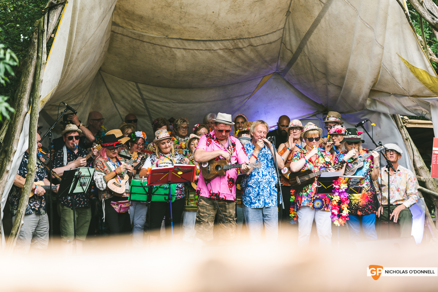 The Walkeleles perforing on The Wishbone stage. Photos by Nicholas O’Donnell.