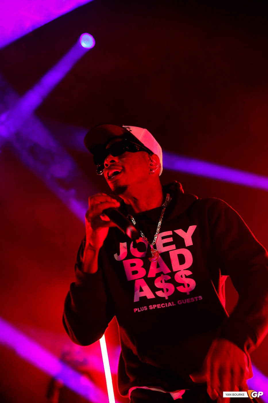 Joey Badass in The Helix on 22 December 2022