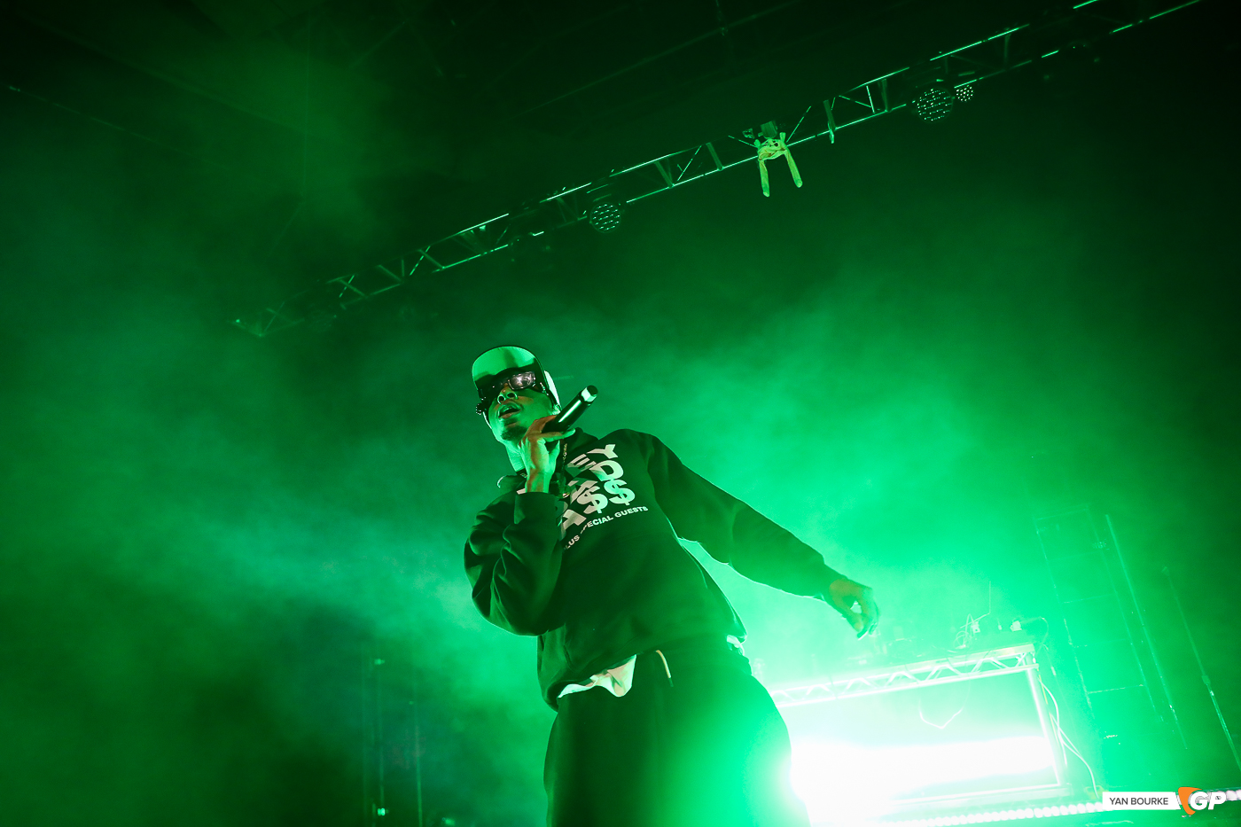 Joey Badass in The Helix on 22 December 2022