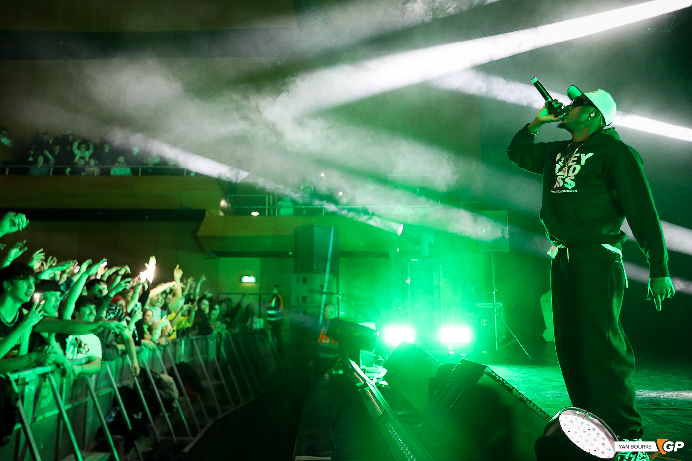 Joey Badass in The Helix on 22 December 2022