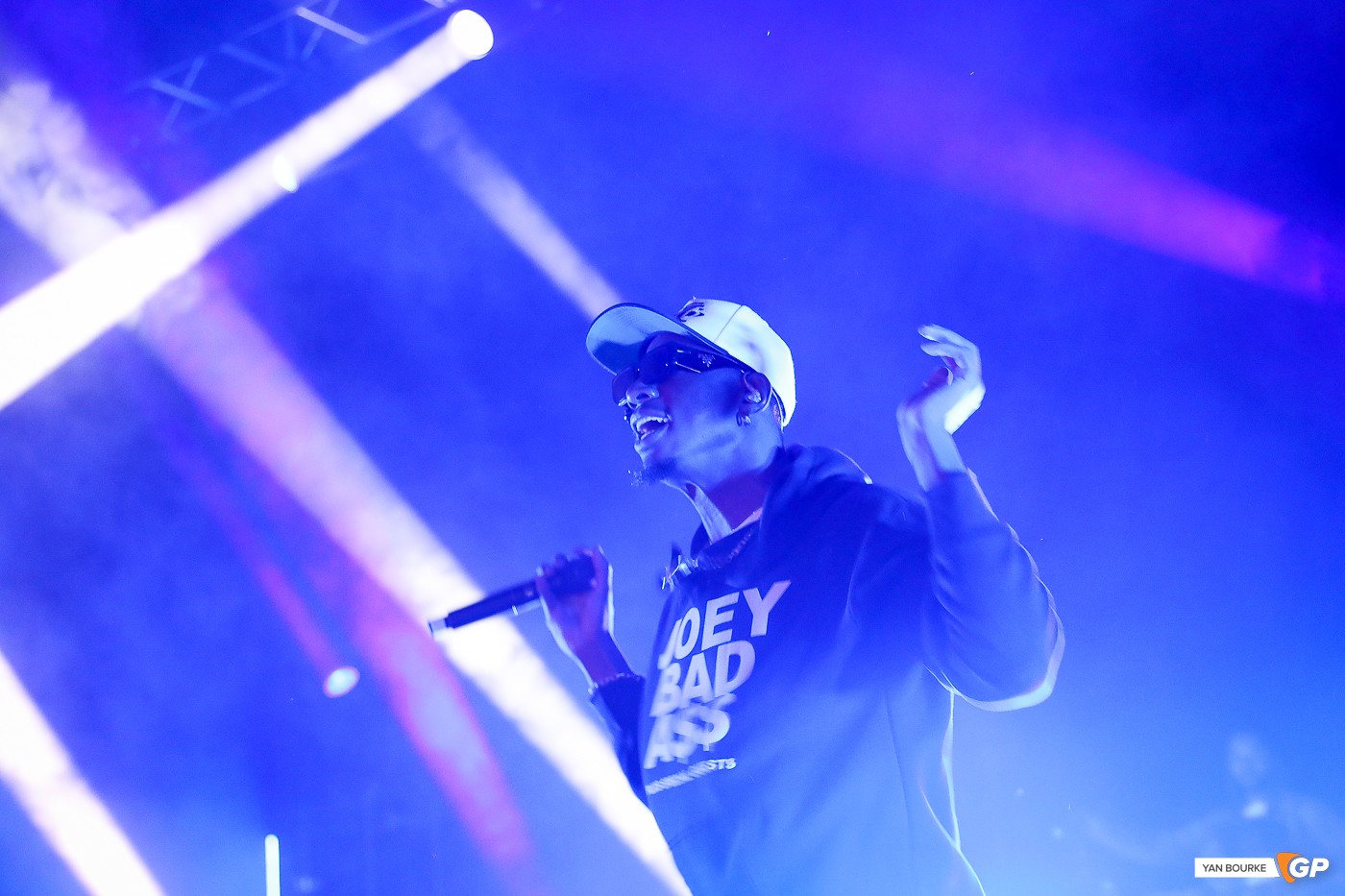 Joey Badass in The Helix on 22 December 2022